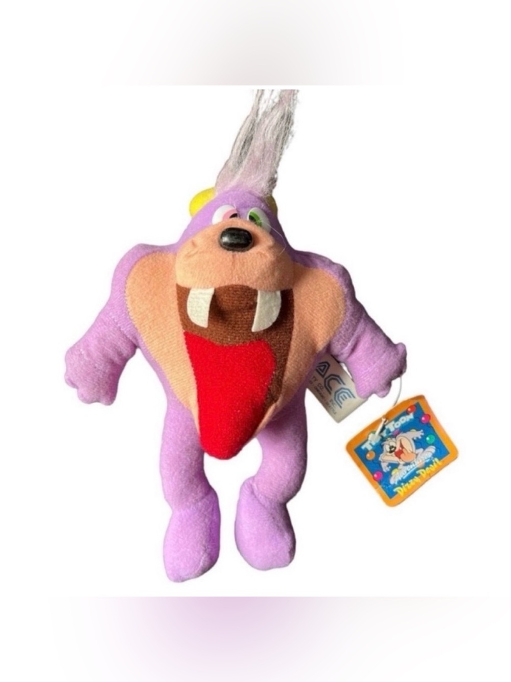Tiny Toon Adventures Dizzy Devil 1990s Tazmanian Devil Purple Plush